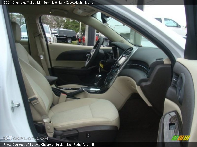 Summit White / Cocoa/Light Neutral 2014 Chevrolet Malibu LT
