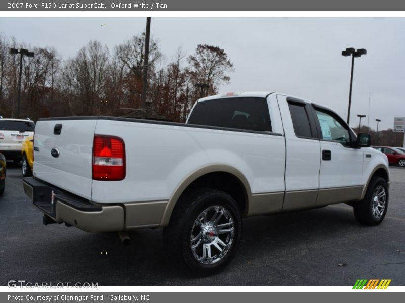 Oxford White / Tan 2007 Ford F150 Lariat SuperCab