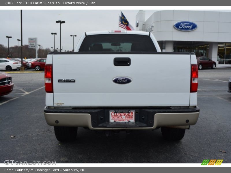 Oxford White / Tan 2007 Ford F150 Lariat SuperCab
