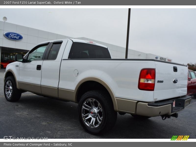 Oxford White / Tan 2007 Ford F150 Lariat SuperCab