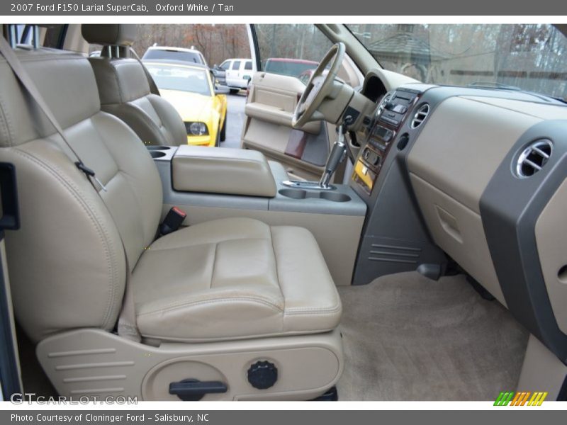 Oxford White / Tan 2007 Ford F150 Lariat SuperCab