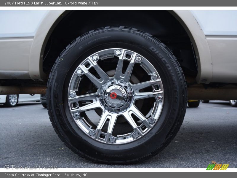 Oxford White / Tan 2007 Ford F150 Lariat SuperCab