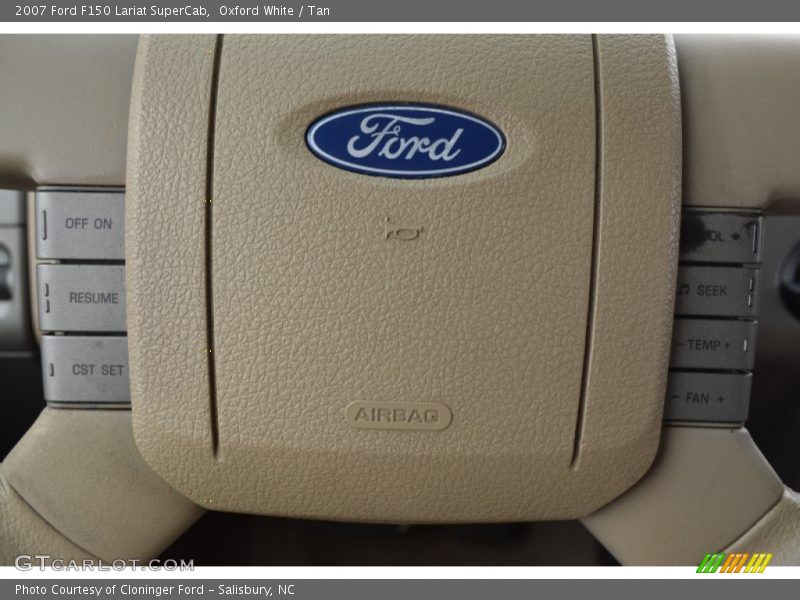 Oxford White / Tan 2007 Ford F150 Lariat SuperCab