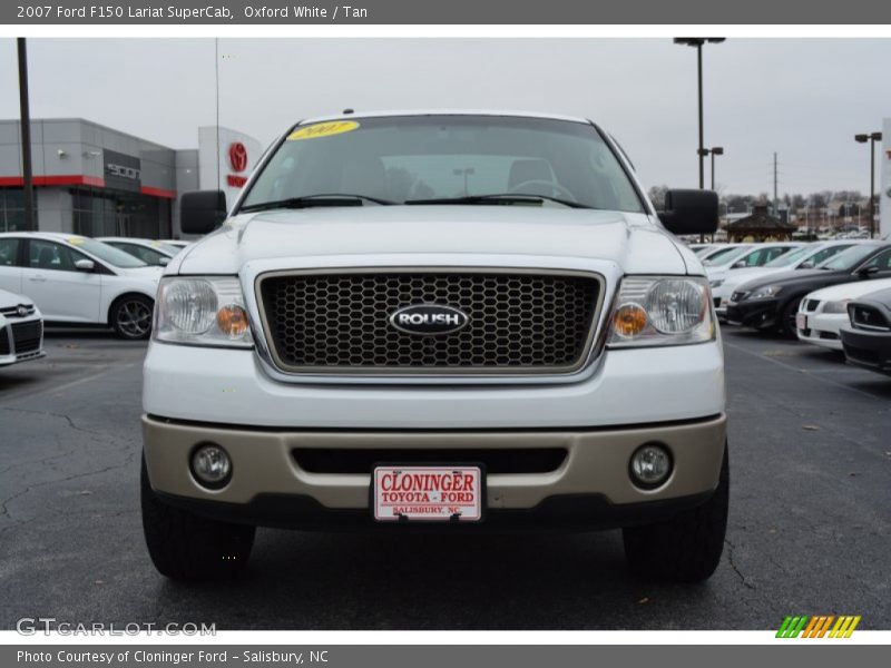 Oxford White / Tan 2007 Ford F150 Lariat SuperCab