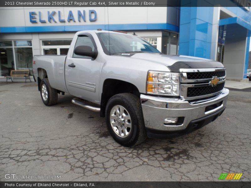 Silver Ice Metallic / Ebony 2013 Chevrolet Silverado 2500HD LT Regular Cab 4x4