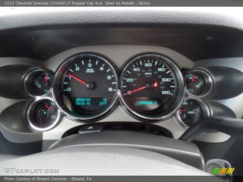 Silver Ice Metallic / Ebony 2013 Chevrolet Silverado 2500HD LT Regular Cab 4x4