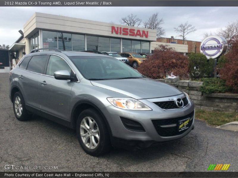 Liquid Silver Meatllic / Black 2012 Mazda CX-9 Touring AWD