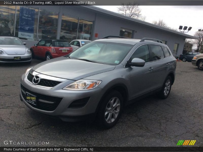Liquid Silver Meatllic / Black 2012 Mazda CX-9 Touring AWD