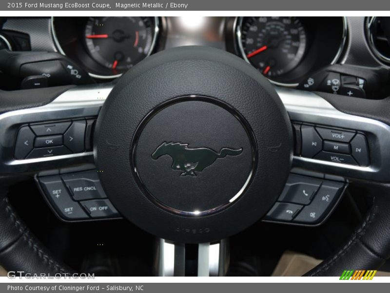 Magnetic Metallic / Ebony 2015 Ford Mustang EcoBoost Coupe