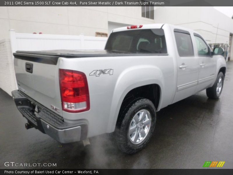 Pure Silver Metallic / Dark Titanium/Light Titanium 2011 GMC Sierra 1500 SLT Crew Cab 4x4