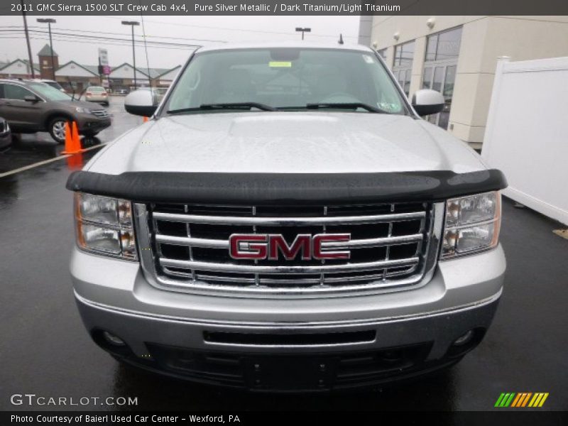 Pure Silver Metallic / Dark Titanium/Light Titanium 2011 GMC Sierra 1500 SLT Crew Cab 4x4