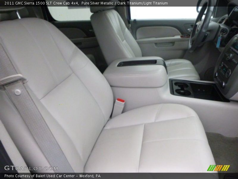 Pure Silver Metallic / Dark Titanium/Light Titanium 2011 GMC Sierra 1500 SLT Crew Cab 4x4