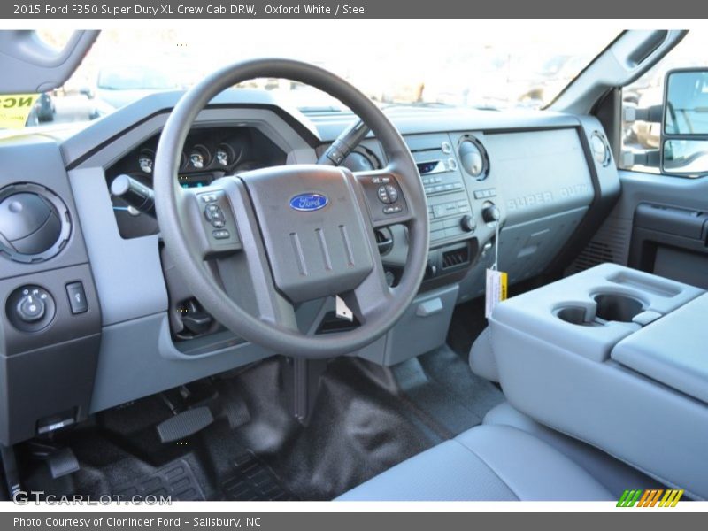 Oxford White / Steel 2015 Ford F350 Super Duty XL Crew Cab DRW