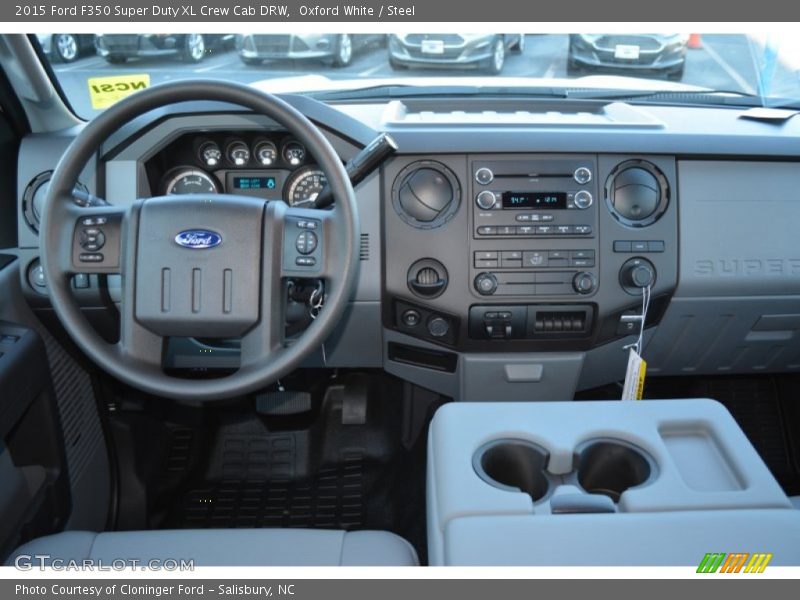 Oxford White / Steel 2015 Ford F350 Super Duty XL Crew Cab DRW