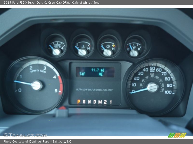 Oxford White / Steel 2015 Ford F350 Super Duty XL Crew Cab DRW
