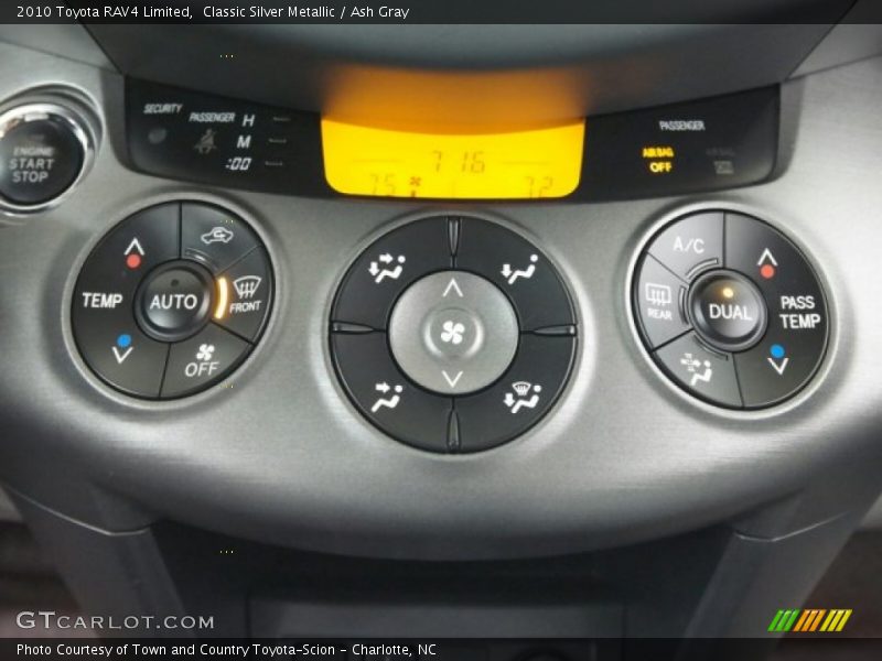 Controls of 2010 RAV4 Limited