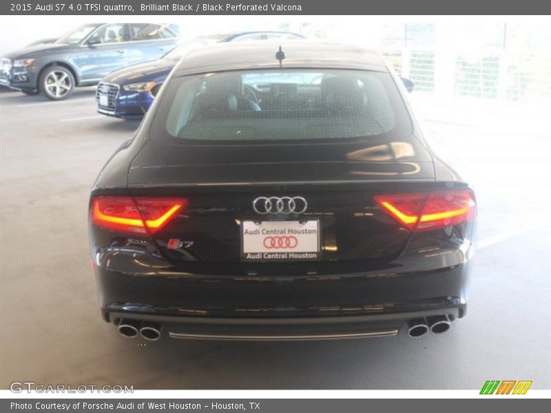 Brilliant Black / Black Perforated Valcona 2015 Audi S7 4.0 TFSI quattro