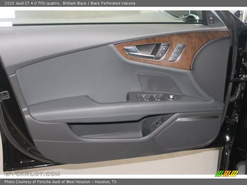 Brilliant Black / Black Perforated Valcona 2015 Audi S7 4.0 TFSI quattro