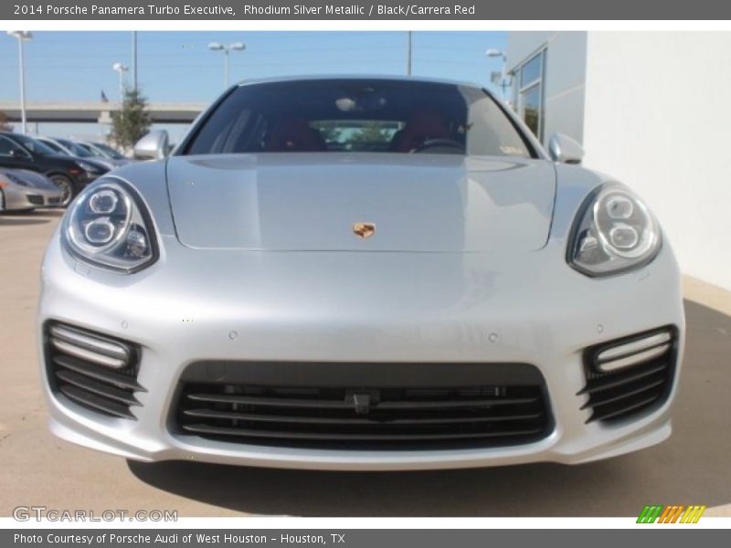 Rhodium Silver Metallic / Black/Carrera Red 2014 Porsche Panamera Turbo Executive