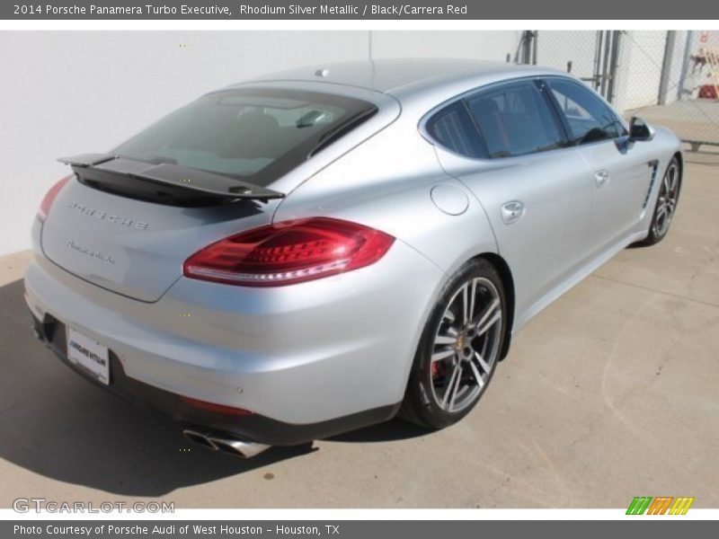 Rhodium Silver Metallic / Black/Carrera Red 2014 Porsche Panamera Turbo Executive