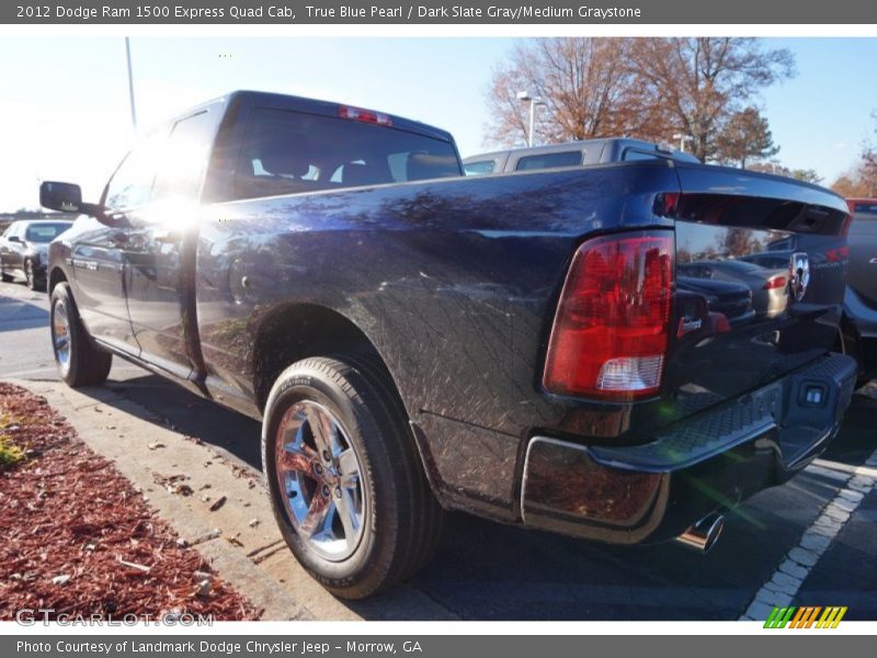 True Blue Pearl / Dark Slate Gray/Medium Graystone 2012 Dodge Ram 1500 Express Quad Cab