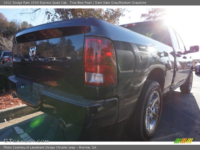 True Blue Pearl / Dark Slate Gray/Medium Graystone 2012 Dodge Ram 1500 Express Quad Cab