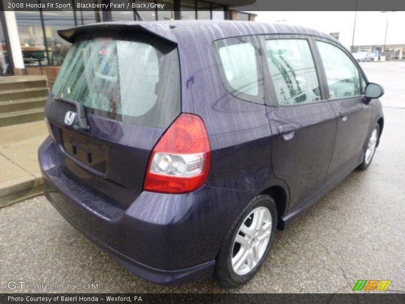 Blackberry Pearl / Black/Grey 2008 Honda Fit Sport