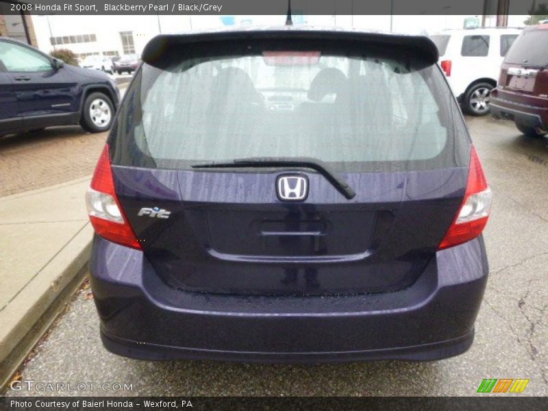 Blackberry Pearl / Black/Grey 2008 Honda Fit Sport