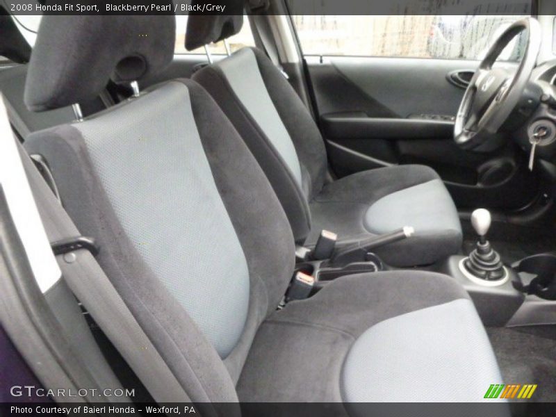 Blackberry Pearl / Black/Grey 2008 Honda Fit Sport