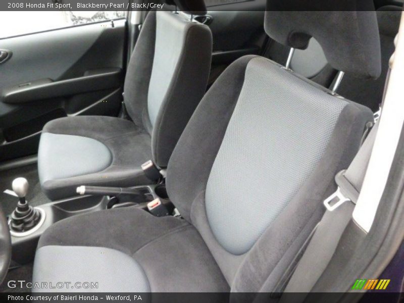 Blackberry Pearl / Black/Grey 2008 Honda Fit Sport