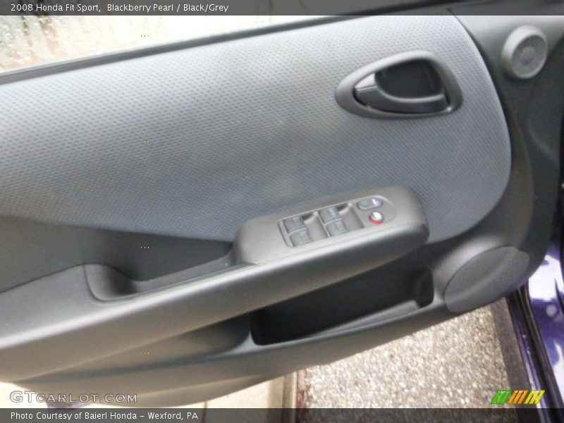Blackberry Pearl / Black/Grey 2008 Honda Fit Sport