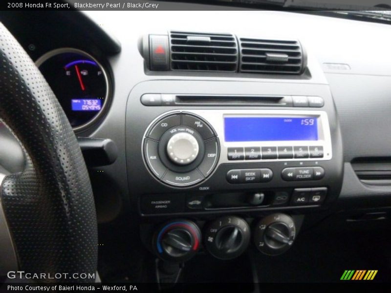 Blackberry Pearl / Black/Grey 2008 Honda Fit Sport