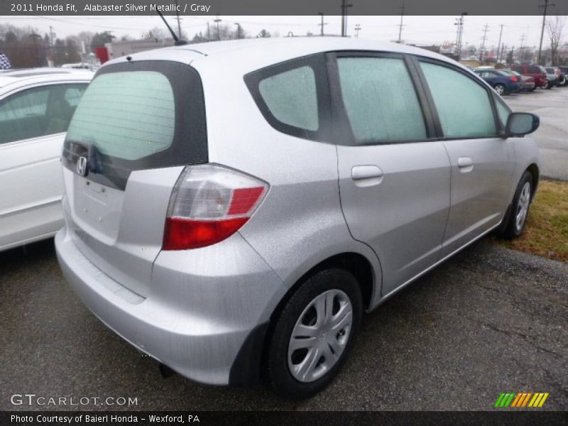 Alabaster Silver Metallic / Gray 2011 Honda Fit