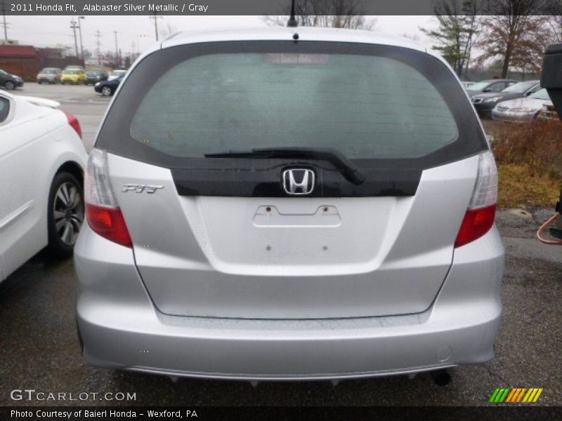 Alabaster Silver Metallic / Gray 2011 Honda Fit