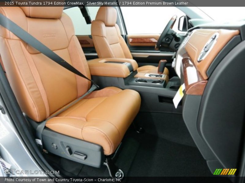 Front Seat of 2015 Tundra 1794 Edition CrewMax