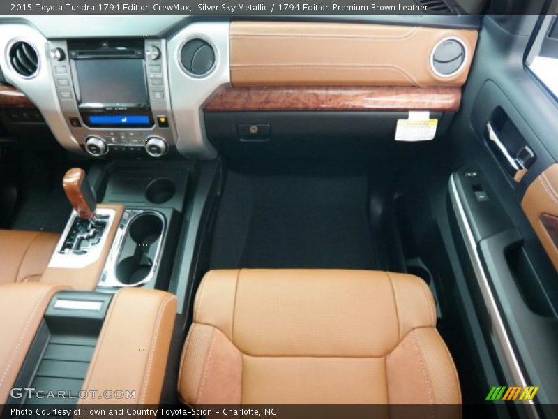 Silver Sky Metallic / 1794 Edition Premium Brown Leather 2015 Toyota Tundra 1794 Edition CrewMax