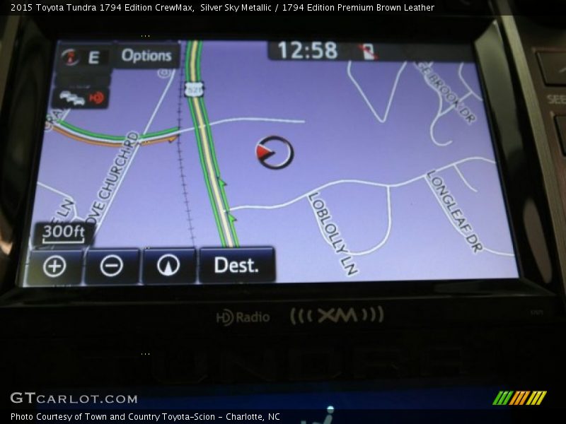 Silver Sky Metallic / 1794 Edition Premium Brown Leather 2015 Toyota Tundra 1794 Edition CrewMax
