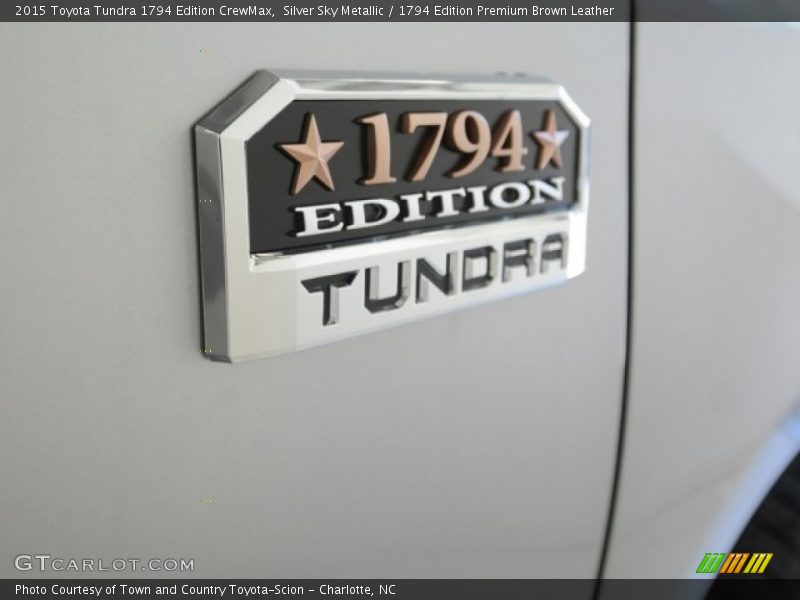 Silver Sky Metallic / 1794 Edition Premium Brown Leather 2015 Toyota Tundra 1794 Edition CrewMax