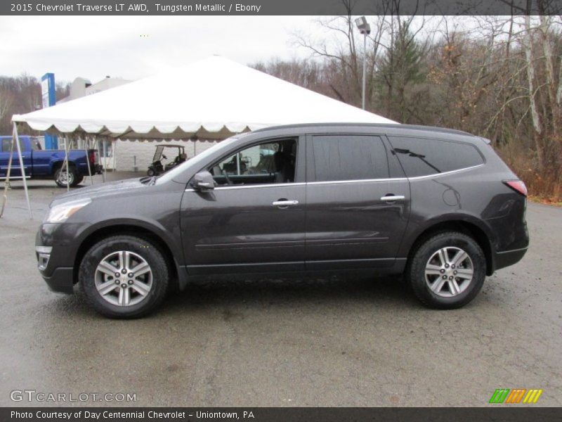 Tungsten Metallic / Ebony 2015 Chevrolet Traverse LT AWD