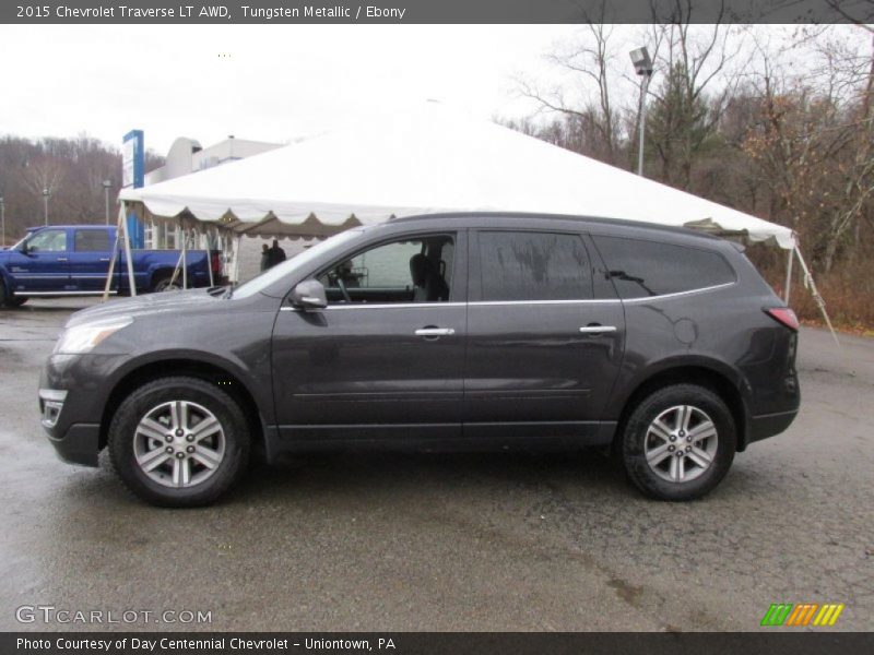 Tungsten Metallic / Ebony 2015 Chevrolet Traverse LT AWD