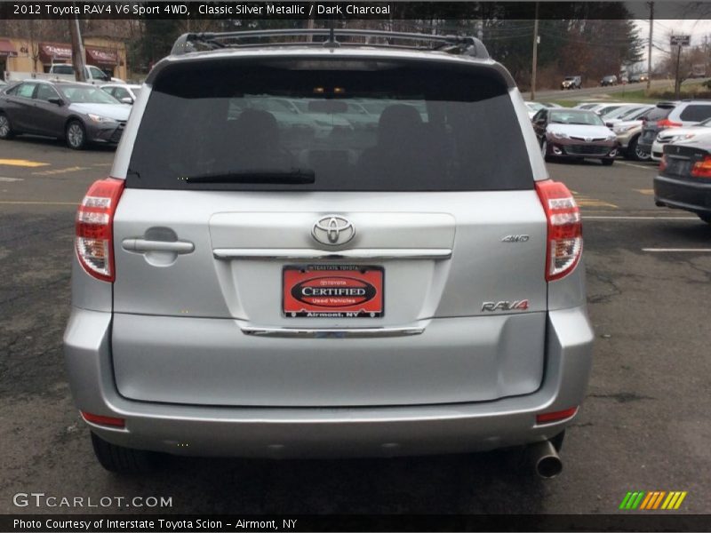 Classic Silver Metallic / Dark Charcoal 2012 Toyota RAV4 V6 Sport 4WD