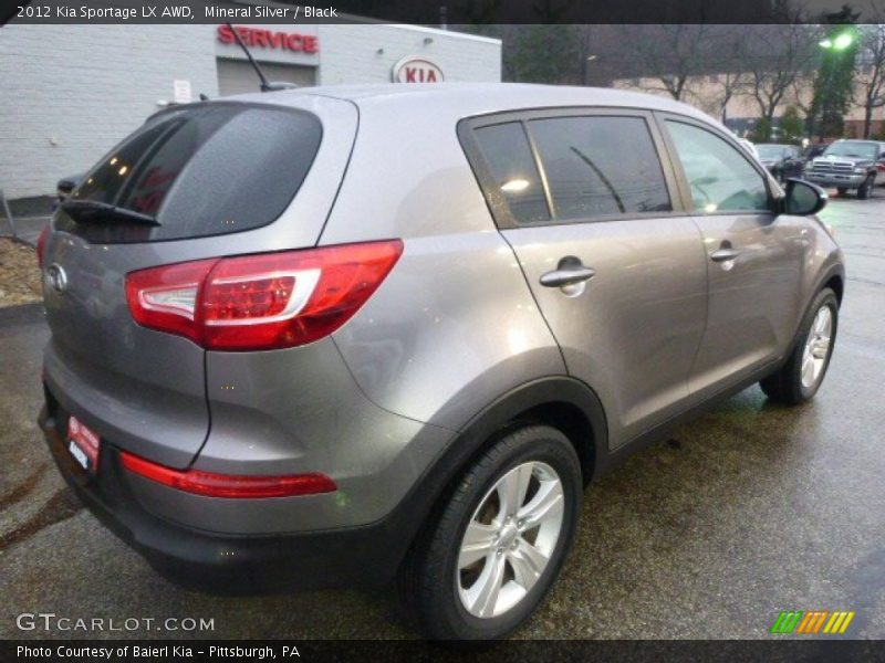 Mineral Silver / Black 2012 Kia Sportage LX AWD
