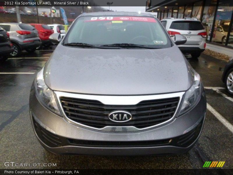 Mineral Silver / Black 2012 Kia Sportage LX AWD