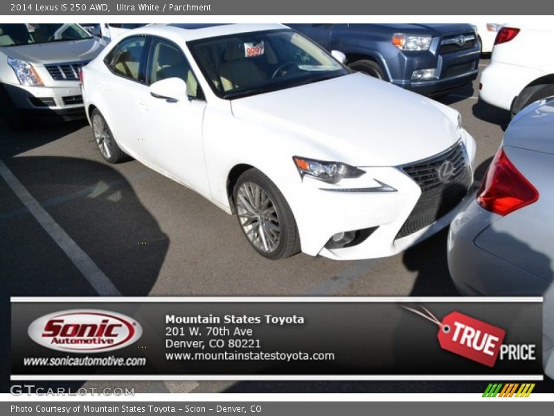 Ultra White / Parchment 2014 Lexus IS 250 AWD