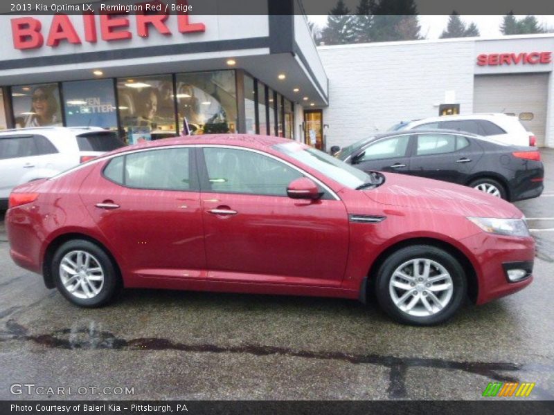 Remington Red / Beige 2013 Kia Optima LX