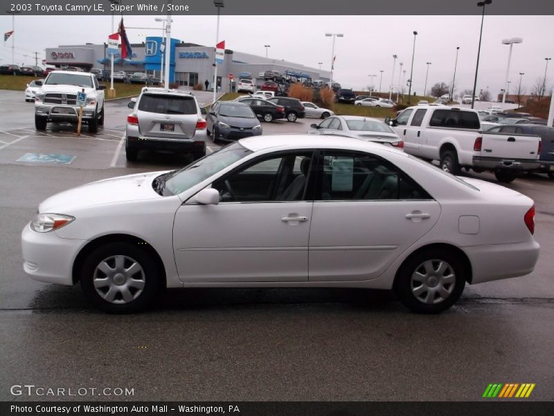 Super White / Stone 2003 Toyota Camry LE