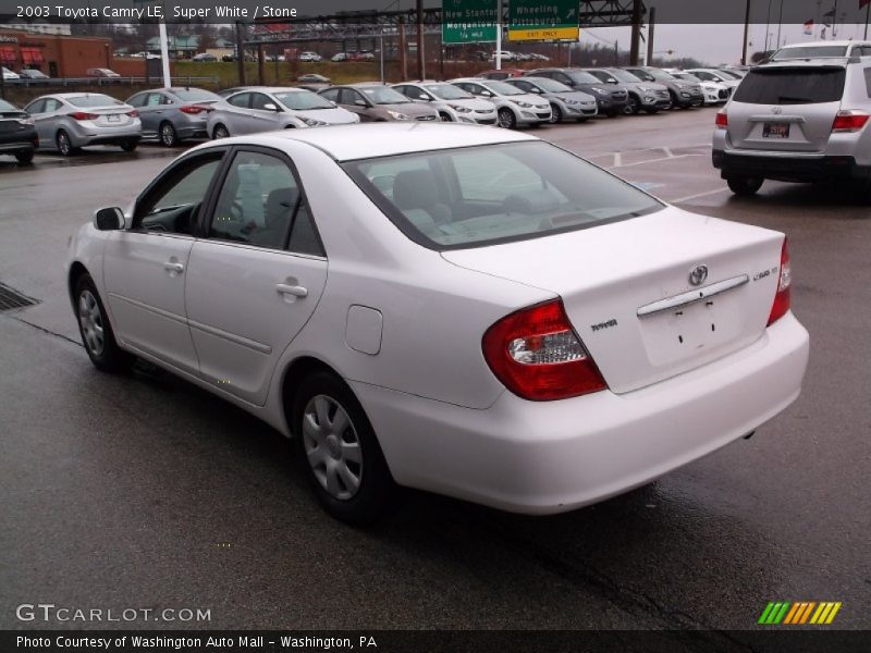 Super White / Stone 2003 Toyota Camry LE