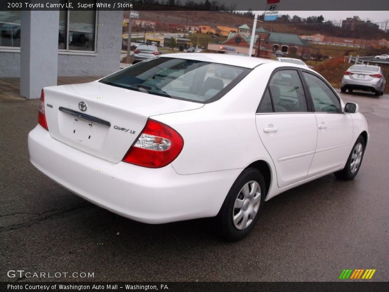 Super White / Stone 2003 Toyota Camry LE