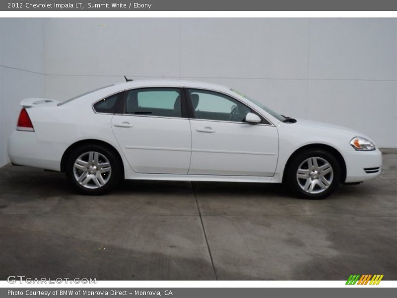 Summit White / Ebony 2012 Chevrolet Impala LT