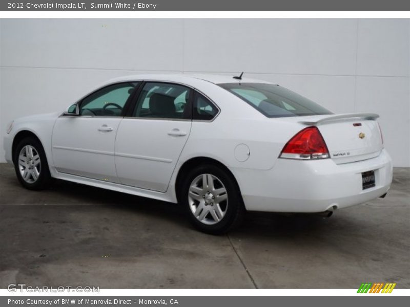 Summit White / Ebony 2012 Chevrolet Impala LT